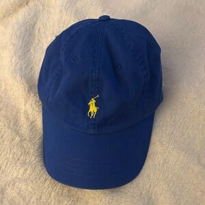 Polo by Ralph Lauren Royal Blue Cap with Yellow Embroidery